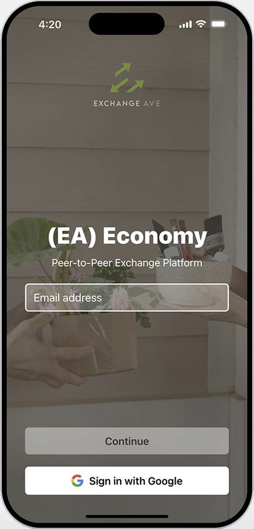 ea.exchange sign-in screen